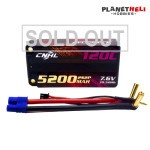 CNHL 5200mah 7.6V 2s 120C HV Shorty Hard-case Lipo Battery with EC3 Plug For RC Car Racing